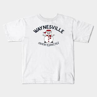 Waynesville, North Carolina Winter Kids T-Shirt